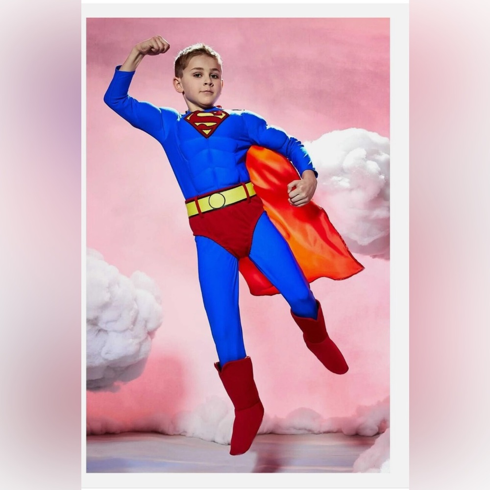 Chasing Fireflies Superman Costume.  Size Small.  Excellent condition